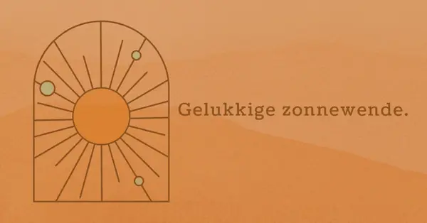 Goed voor de zonnewende orange organic-boho