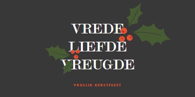 Vrede, liefde, vreugde gray modern-simple