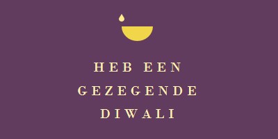 Diwali zegeningen purple modern-simple