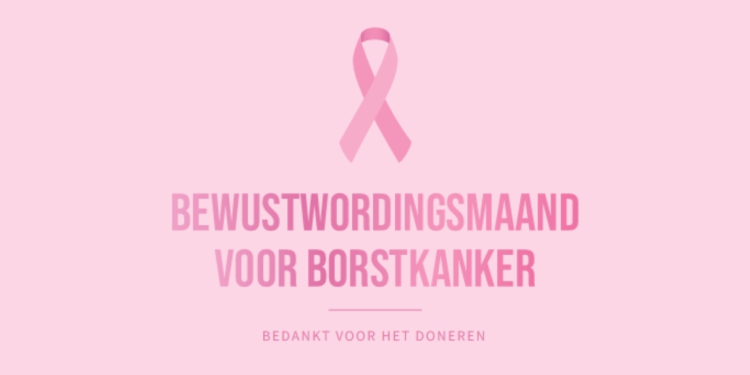 Bewustwordingsmaand voor borstkanker pink modern-simple