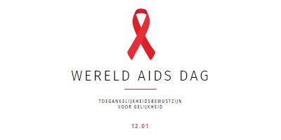 Aids-bewustzijn vergroten white modern-simple