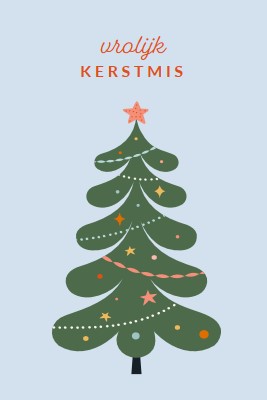 O Kerstboom green whimsical-color-block