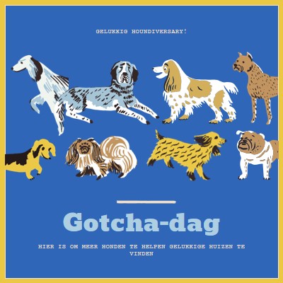 Meer honden helpen bij het vinden van huizen blue dog,illustration,playful