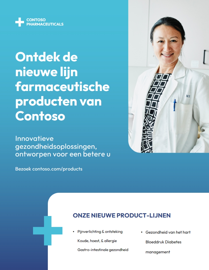 Klassieke zakelijke productfolder blue simple,corporate,professional,gradient