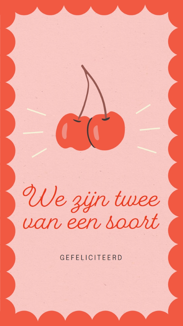 We zijn twee van een soort red illustration,retro,playful