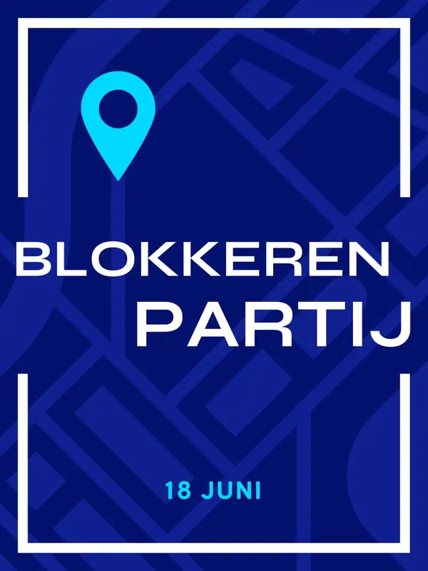 Vetgedrukte gebeurtenisaankondigingsposter blue modern,simple,geometric,grids