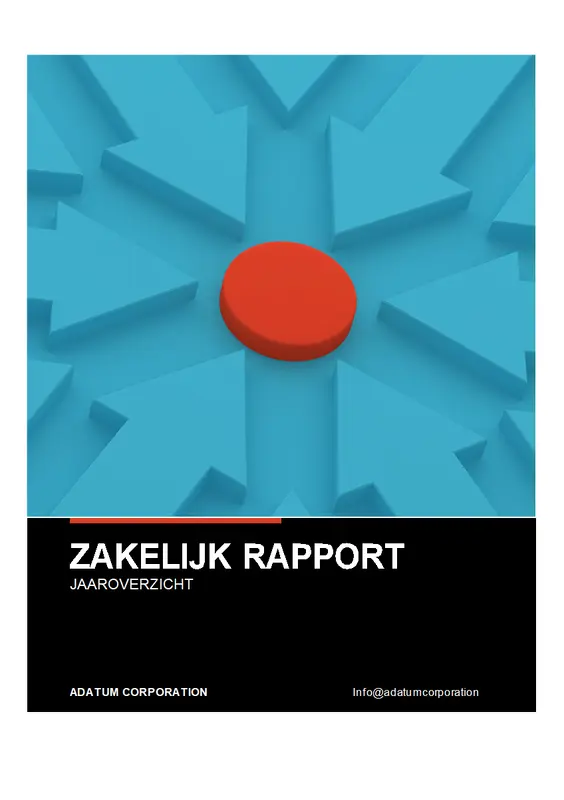 Krachtig zakelijk rapport modern bold