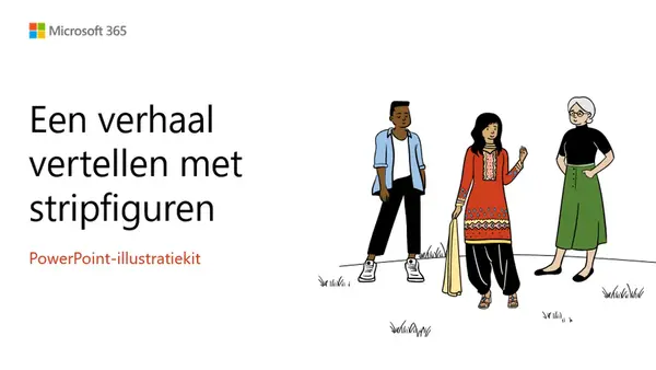 Zelfstudie over stripfiguren whimsical color block