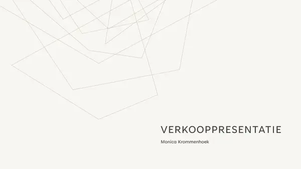 Minimalistische verkooppresentatie modern-simple