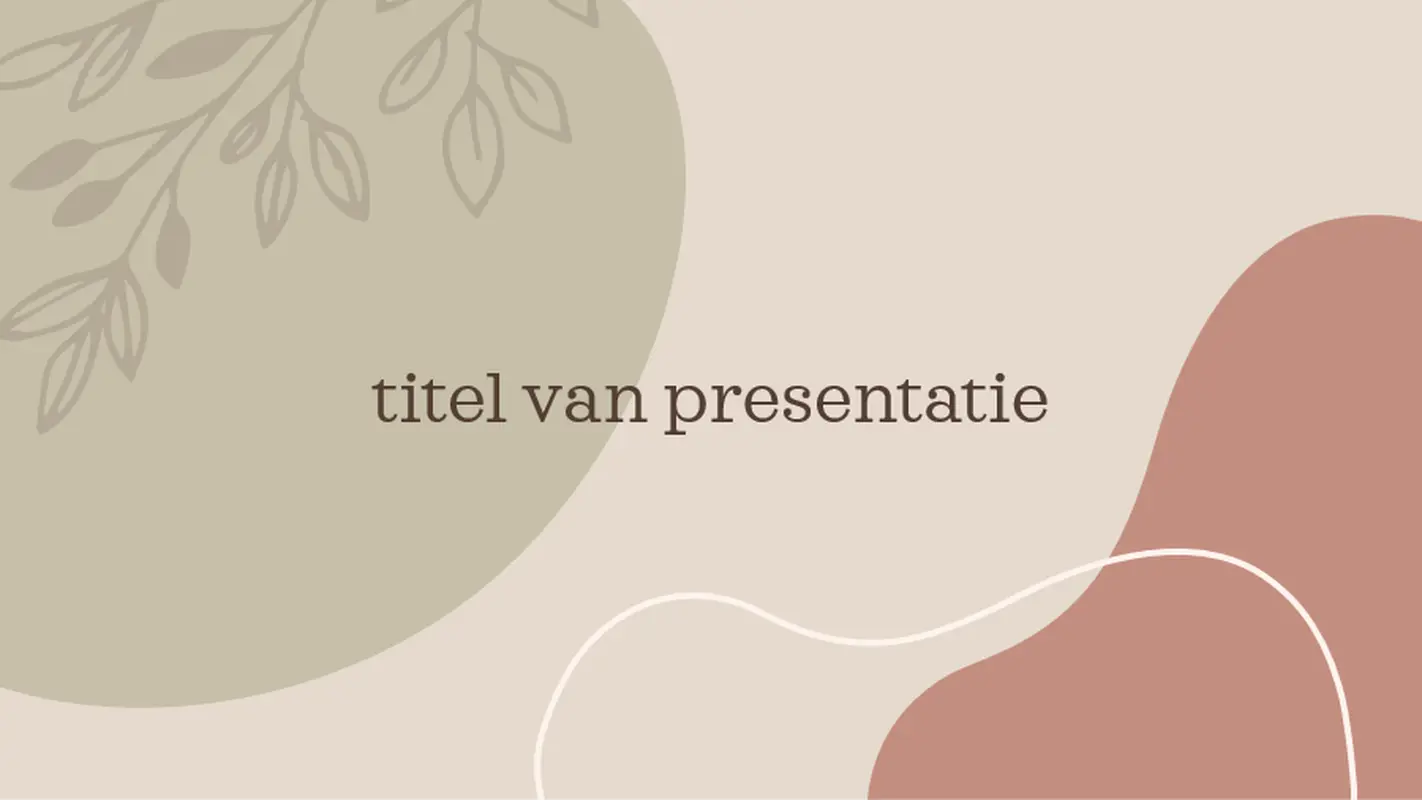 Organisch ontwerp modern bold