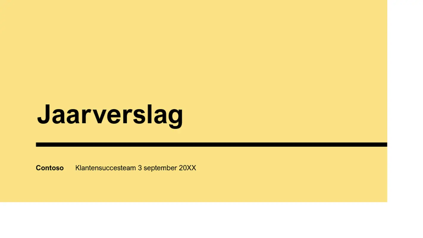 Indruk maken met de jaarlijkse presentatie modern-simple
