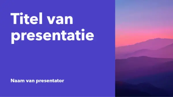 Ontwerp met kleurblokken purple modern-simple