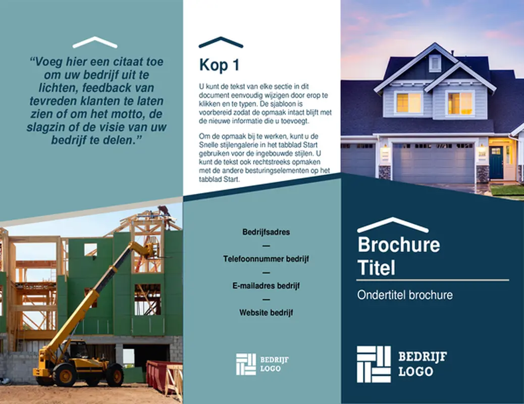 Aannemersbrochure