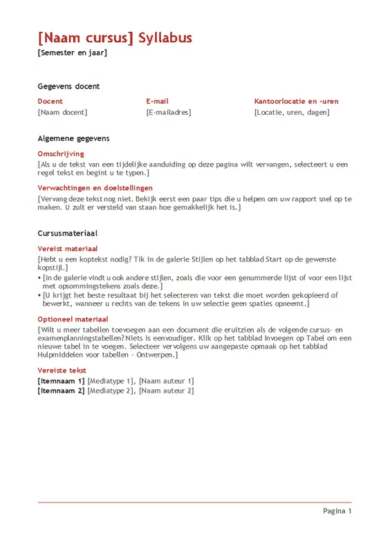 Syllabus docent (in kleur) modern simple