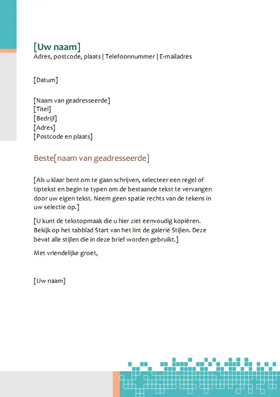 Minimalistisch technisch briefhoofd modern-simple