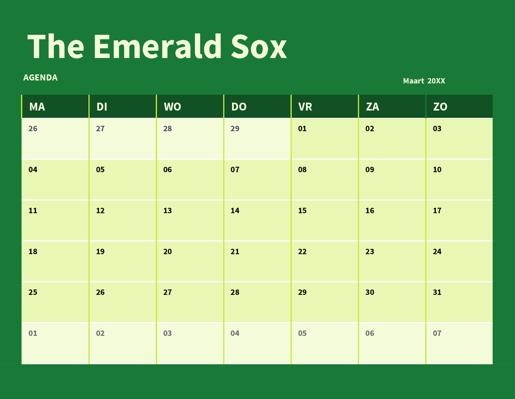 Rooster, planning en agenda voor uw team gray modern-simple