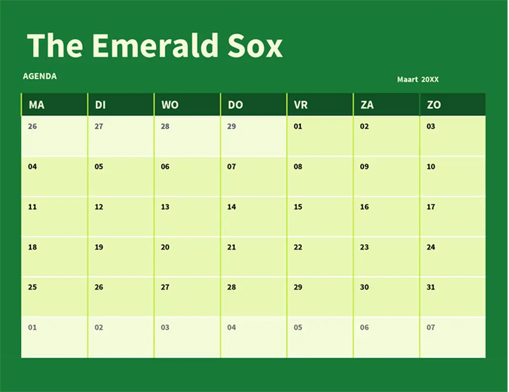 Rooster, planning en agenda voor uw team modern-simple