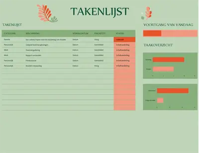 Takenlijst organic simple