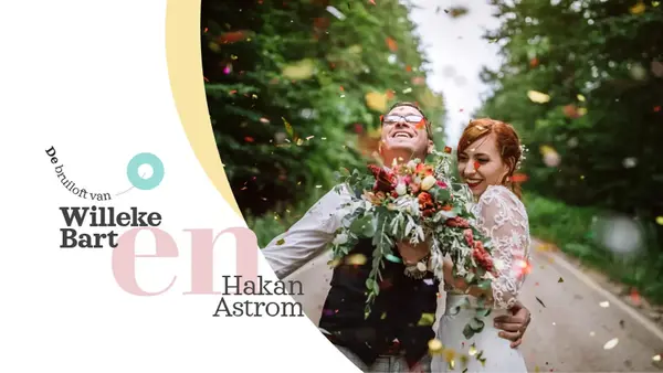 Eigentijds trouwfotoalbum modern simple