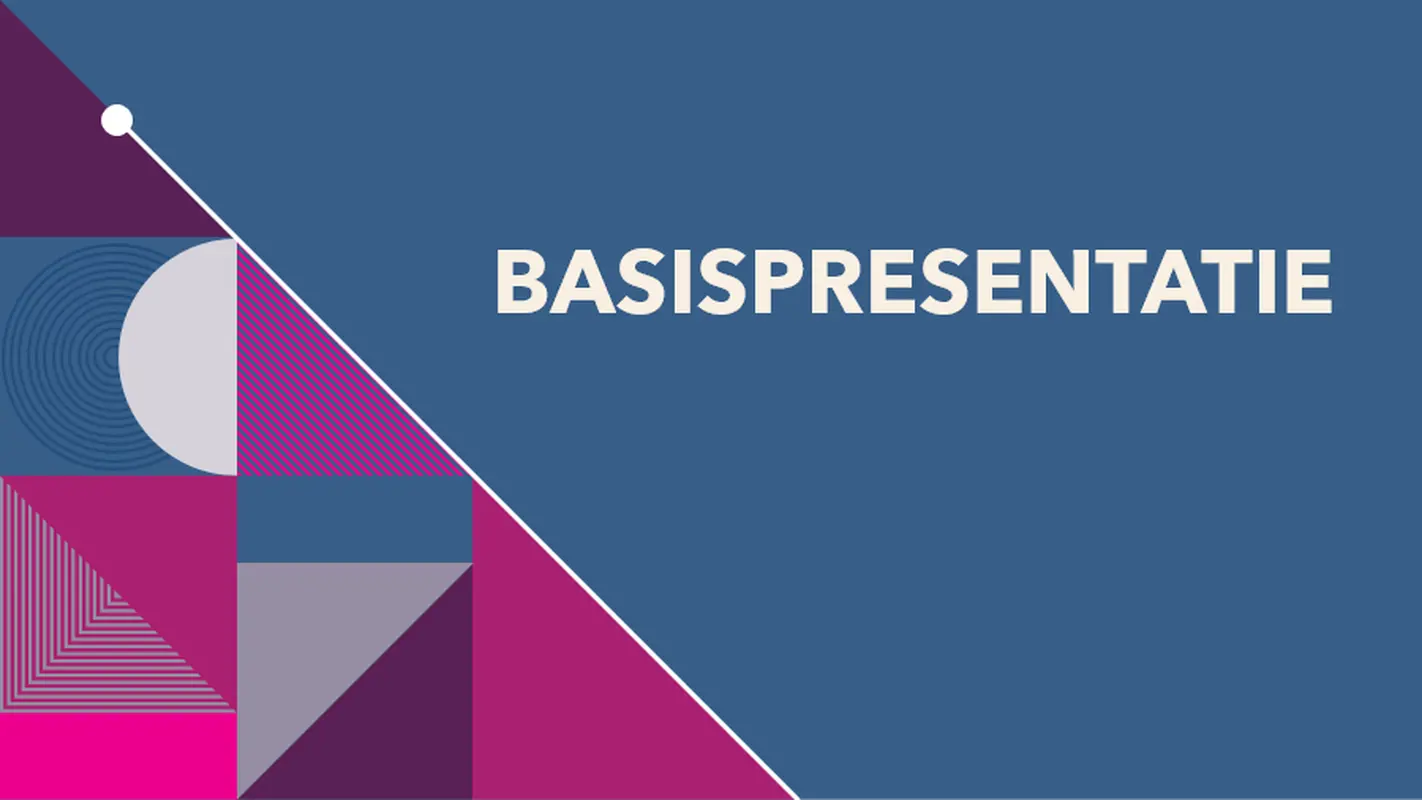 Kleurrijke abstracte verkooppresentatie modern-geometric