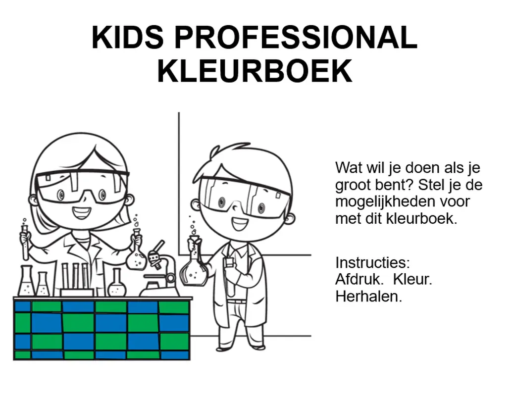 Kleurboek voor de jonge professionals whimsical color block
