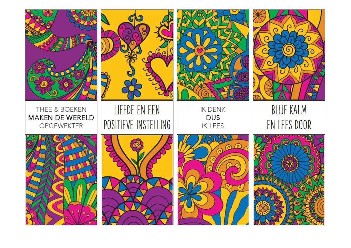 Creatieve boekenleggers organic boho