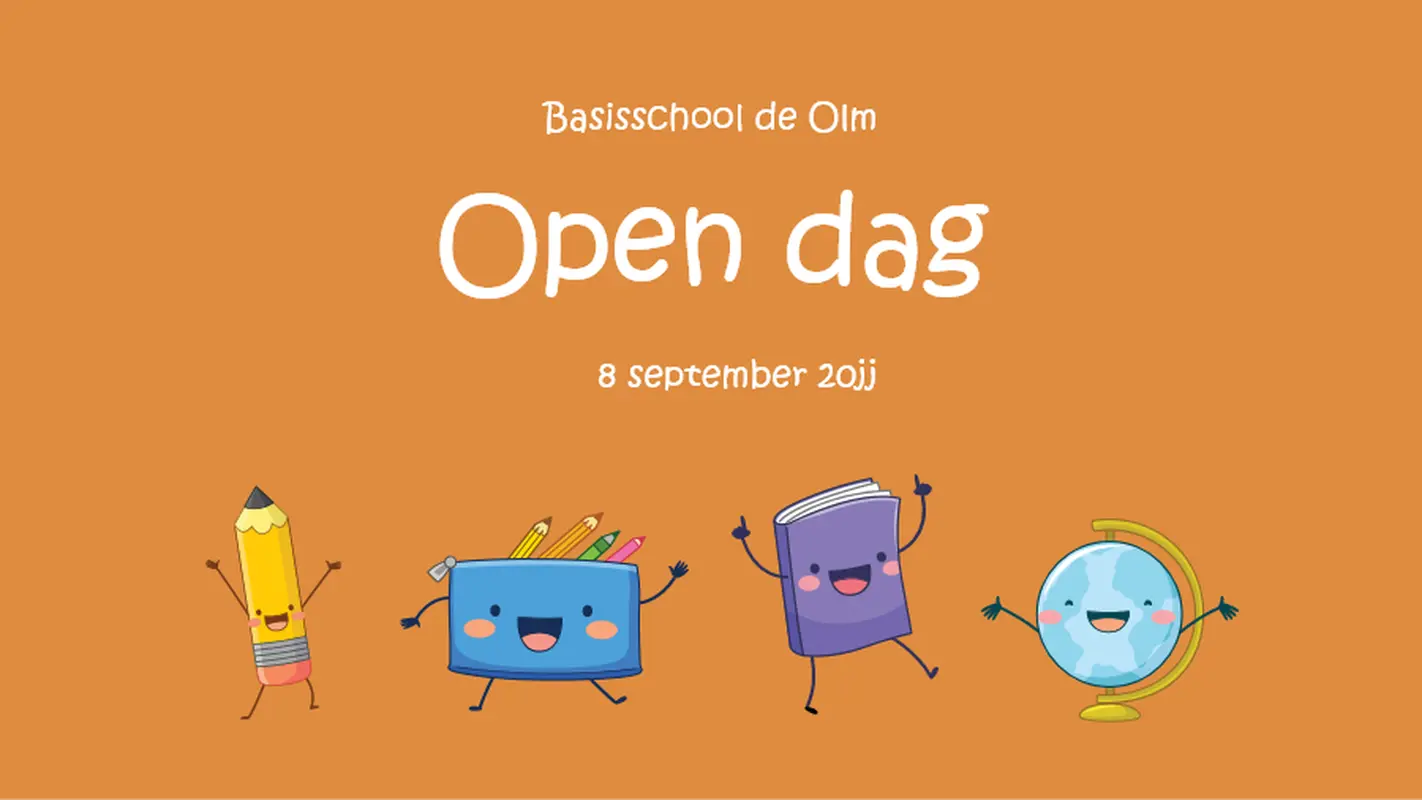 Presentatie voor een open dag whimsical-color-block