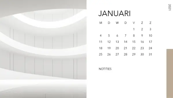 Fotokalender met architectuur modern-simple