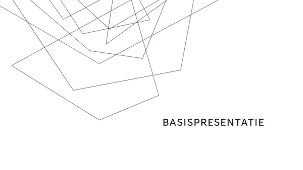 Minimalistische presentatie modern-simple