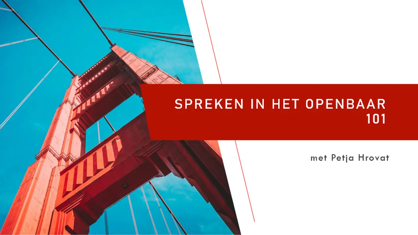 Presentatie met creatief perspectief modern-bold