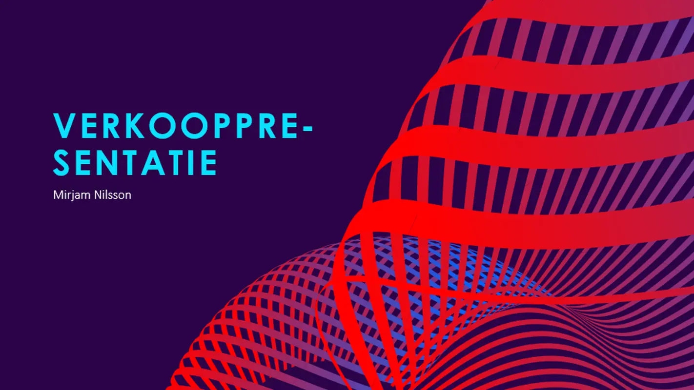 Futuristische verkooppresentatie modern-bold