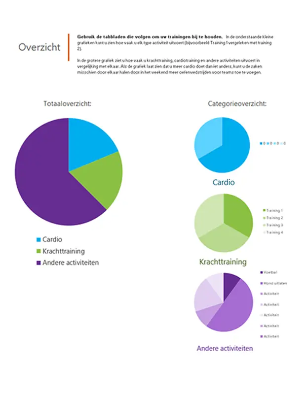 Tracker voor fitness modern simple