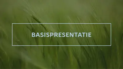 Groene verkooppresentatie modern-simple