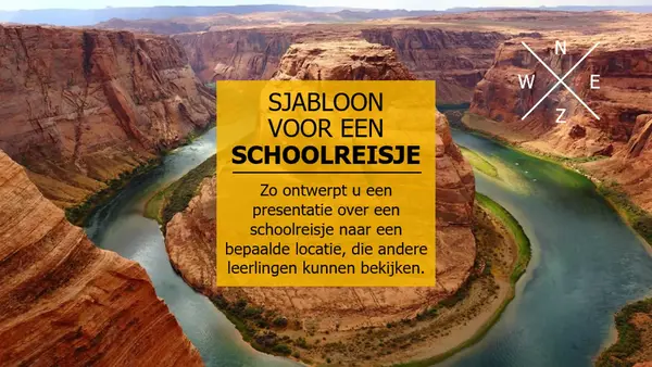 Visueel schoolreisje modern-bold