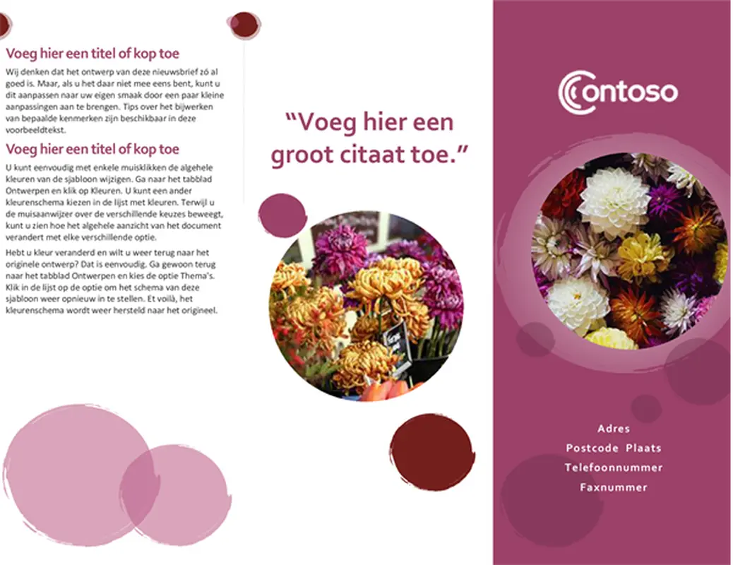 Roze suite brochure