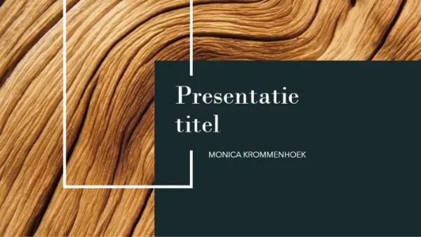 Presentatie met donker hout brown modern-simple