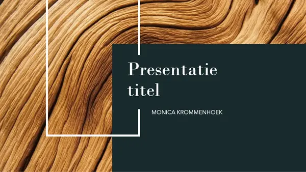 Presentatie met donker hout modern-simple