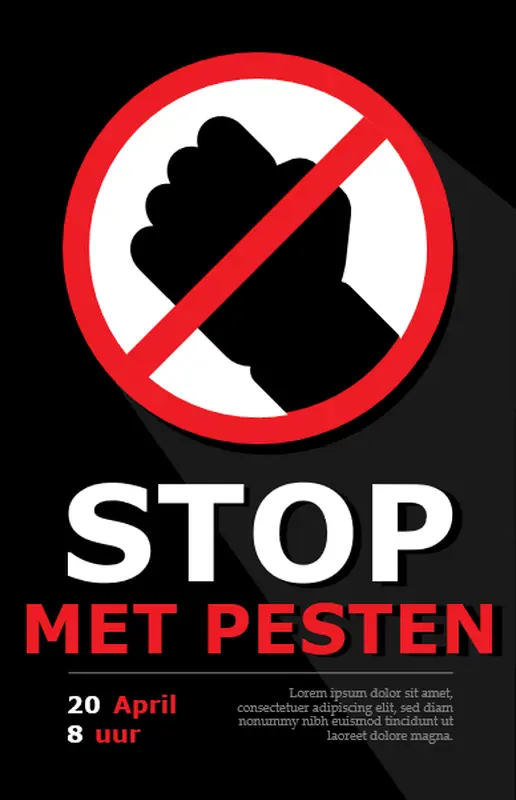 Ondersteunende posters modern-bold