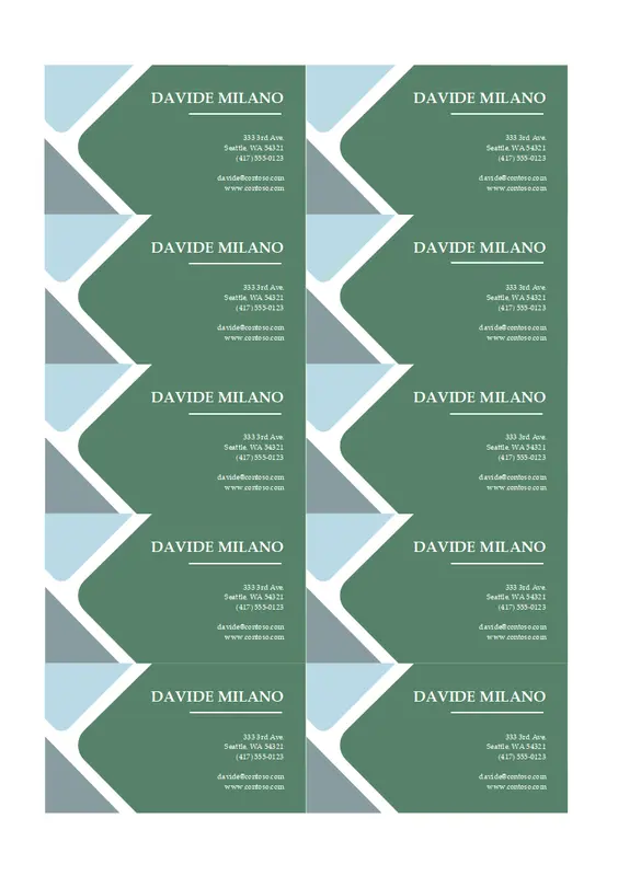 Moderne visitekaartjes modern simple