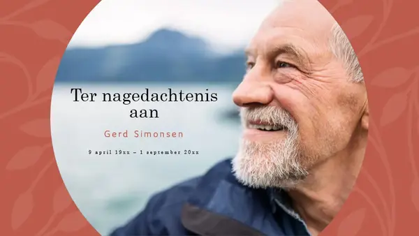 Herinneringsalbum met bloemen modern simple