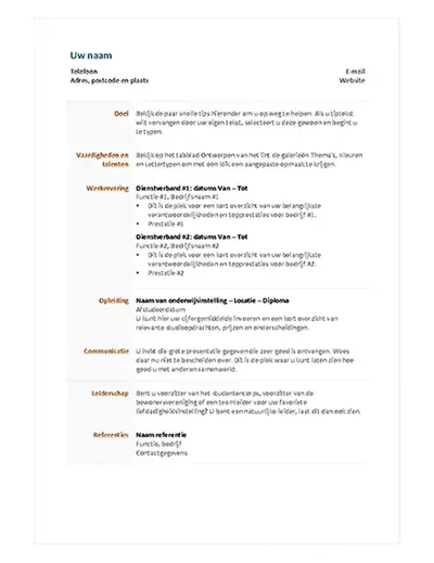 Functioneel cv