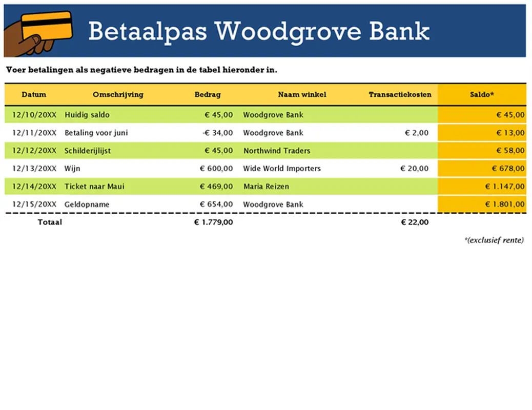 Creditcardtracker modern simple