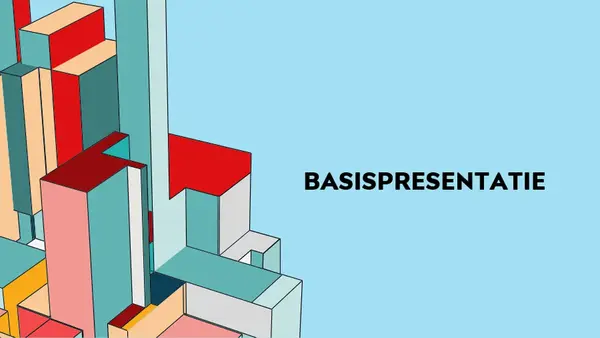 Verkooppresentatie over architectuur modern-simple