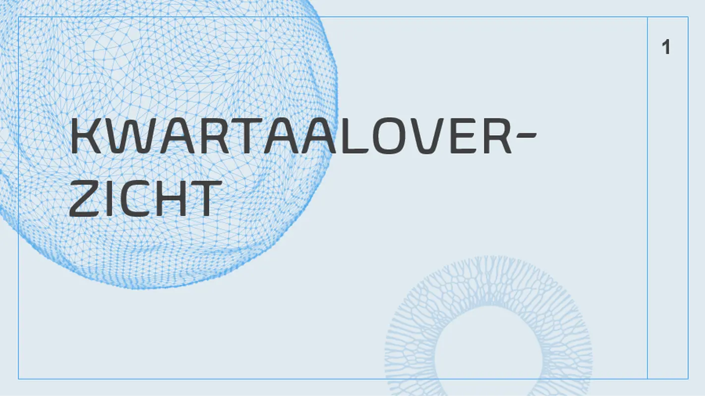 Fusie-presentatie modern geometric