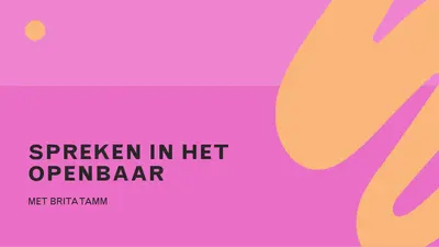 Poppresentatie met kleuren