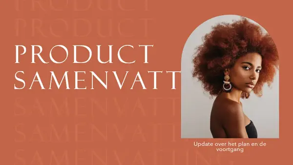 Presentatie met productoverzicht modern simple