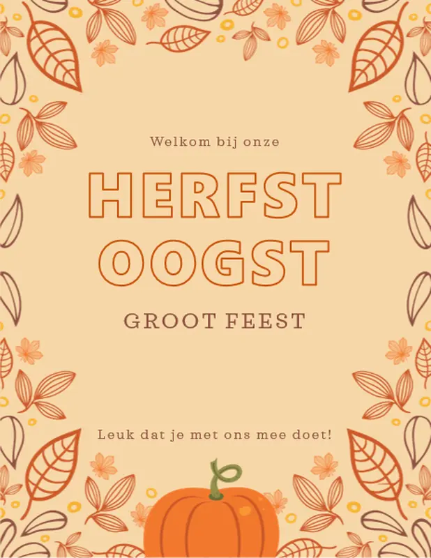 Najaarsfeestprintjes whimsical-line