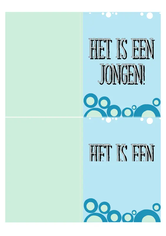 Uitnodiging voor babyshower (jongetje) whimsical-color-block