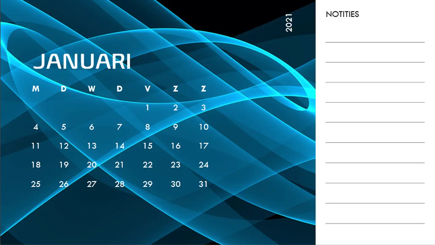 Abstracte fotokalender modern-simple