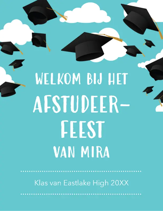 Afstudeerfeestprintjes whimsical color block